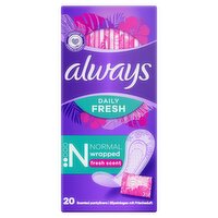 Always Daily Fresh Normal Wrapped Scented Panty Liners (20 Piece)