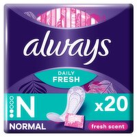 Always Daily Fresh Normal Wrapped Scented Panty Liners (20 Piece)