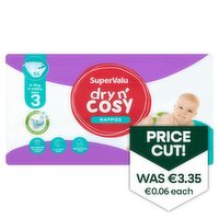 SuperValu Nappies - Size 3 (56 Piece)