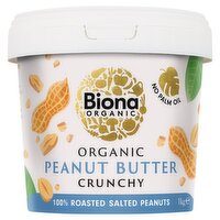 Biona Organic Peanut Butter Crunchy With Salt (1 kg)