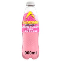 Lucozade Zero Pink Lemonade (900 ml)