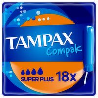 Tampax Compak Super Plus Tampons (18 Piece)