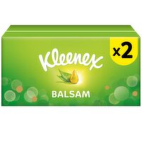 Kleenex Balsam Regular Twin Pack (128 Sheets)