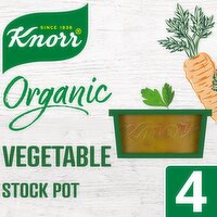 Knorr Organic Vegetable Stock 4 Pots (104 g)