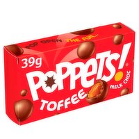 Poppets Milk Chocolate Toffee Carton (39 g)