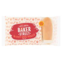 Baker Street Hot Dog Rolls 4 Pack (250 g)