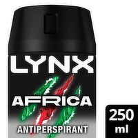 Lynx Africa 72 hour Antiperspirant Deodorant (250 ml)