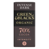 Green & Black's Organic Intense Dark Chocolate 70% Cocoa Bar (90 g)