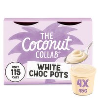 The Coconut Collab White Choc Pots 4 Pack (45 g)