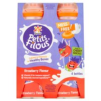 Petits Filous Mess Free Strawberry Drink 4 Pack (400 g)