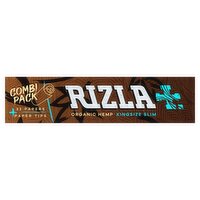 Rizla Organic Hemp KS Slim Combi 32 Leaves + Tips (64 Piece)