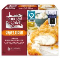 Donegal Catch Cider Battered Haddock Fillets 2 Pack (270 g)