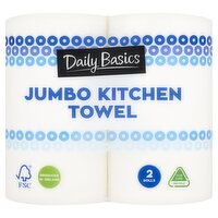 Daily Basics Jumbo Kitchen Towel (2 Roll)