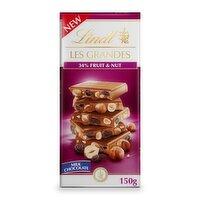 Lindt Les Grandes Fruit & Nut Milk Chocolate Bar (150 g)