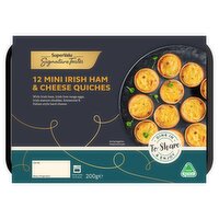 SuperValu Signature Tastes 12 Mini Ham & Cheese Quiches (204 g)