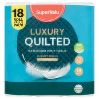 SuperValu Luxury Quilted Toilet Tissue 18 Roll (18 Roll)