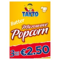Tayto Microwave Butter Popcorn 3 Pack (80 g)