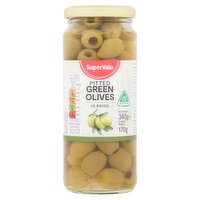 SuperValu Pitted Green Olives In Brine (340 g)
