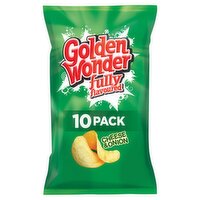 Golden Wonder Crisps Cheese & Onion 10 Pack (25 g)