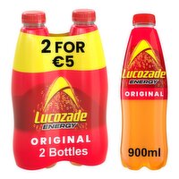 Lucozade Energy Original Bottle Twin Pack (900 ml)