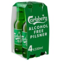 Carlsberg Pilsner 0.0 Bottles 4 Pack (330 ml)