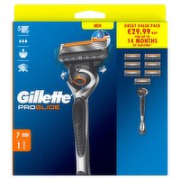 Gillette Proglide Starter Pack Razor + 6 Blades (1 Piece)
