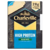 Charleville Lighter White Cheddar Slices (160 g)