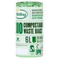 BioBag Compostable Waste Bags 6L (20 Piece)