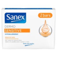 Sanex Dermo Sensitive Hypoallergenic Bar Soap 2 Pack (180 g)