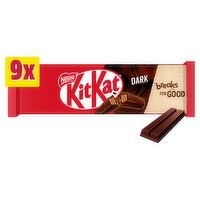 Nestle Kit Kat 2 Finger Dark Chocolate Biscuit Bar 9 Pack (20.7 g)