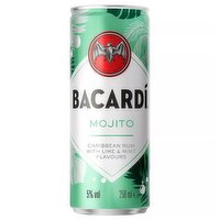 Bacardí Mojito Rum Premixed Drink (250 ml)