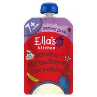 Ella's Kitchen Dairy Free Rice Pudding with Bananas & Strawberries 7+Months (80 g)