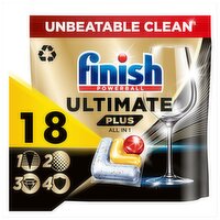 Finsh Ultimate Plus All In One Lemon Dishwasher Tablets (18 Piece)