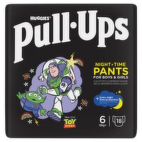 Huggies Pull-Ups Night Time Nappy Pants Size 6 (18 Piece)