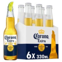 Corona Extra Lager Bottles 6 Pack (330 ml)