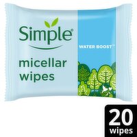 Simple Kind to Skin Micellar Cleansing Wipes (20 Piece)