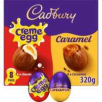 Cadbury Creme Egg & Caramel Chocolate Egg 8 Pack (40 g)