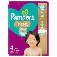 Pampers Premium Protection Size 4 Nappies (37 Piece)