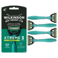 Wilkinson Sword Xtreme 3 Sensitive Comfort Disposable Razors (4 Piece)