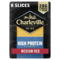Charleville High Protein Red Cheddar Slices (160 g)