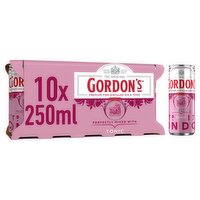 Gordon's Pink Gin & Tonic Cans 10 Pack (250 ml)
