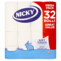 Nicky Soft Touch Toilet Tissue (32 Roll)