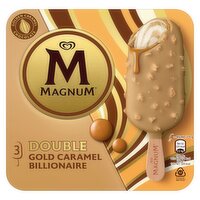 Magnum Double Gold Caramel Billionaire Ice Creams 3 Pack (255 ml)