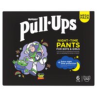 Huggies Pull-Ups Night Time Nappy Pants Size 6 Mega Pack (32 Piece)