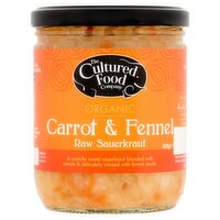 The Cultured Food Company Org Carrot & Fennel Berry Raw Sauerkraut (400 g)