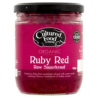 The Cultured Food Company Org Ruby Red Raw Sauerkraut (400 g)
