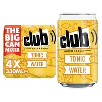 Club Mixers Tonic Water Can 4 Pack (330 ml)