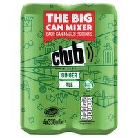 Club Ginger Ale Can 4 Pack (330 ml)