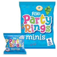 Fox's Party Rings Mini Bags 6 Pack (21 g)