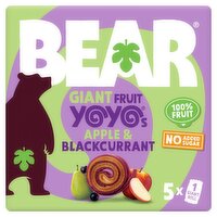 Bear Giant Yoyo Apple & Blackcurrant 5 Pack  (100 g)